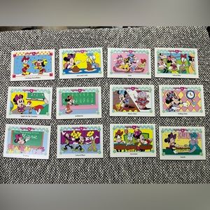 Vintage Minnie and Me Disney Trading Cards - Bundle of 12